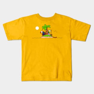 Home on an Island Kids T-Shirt